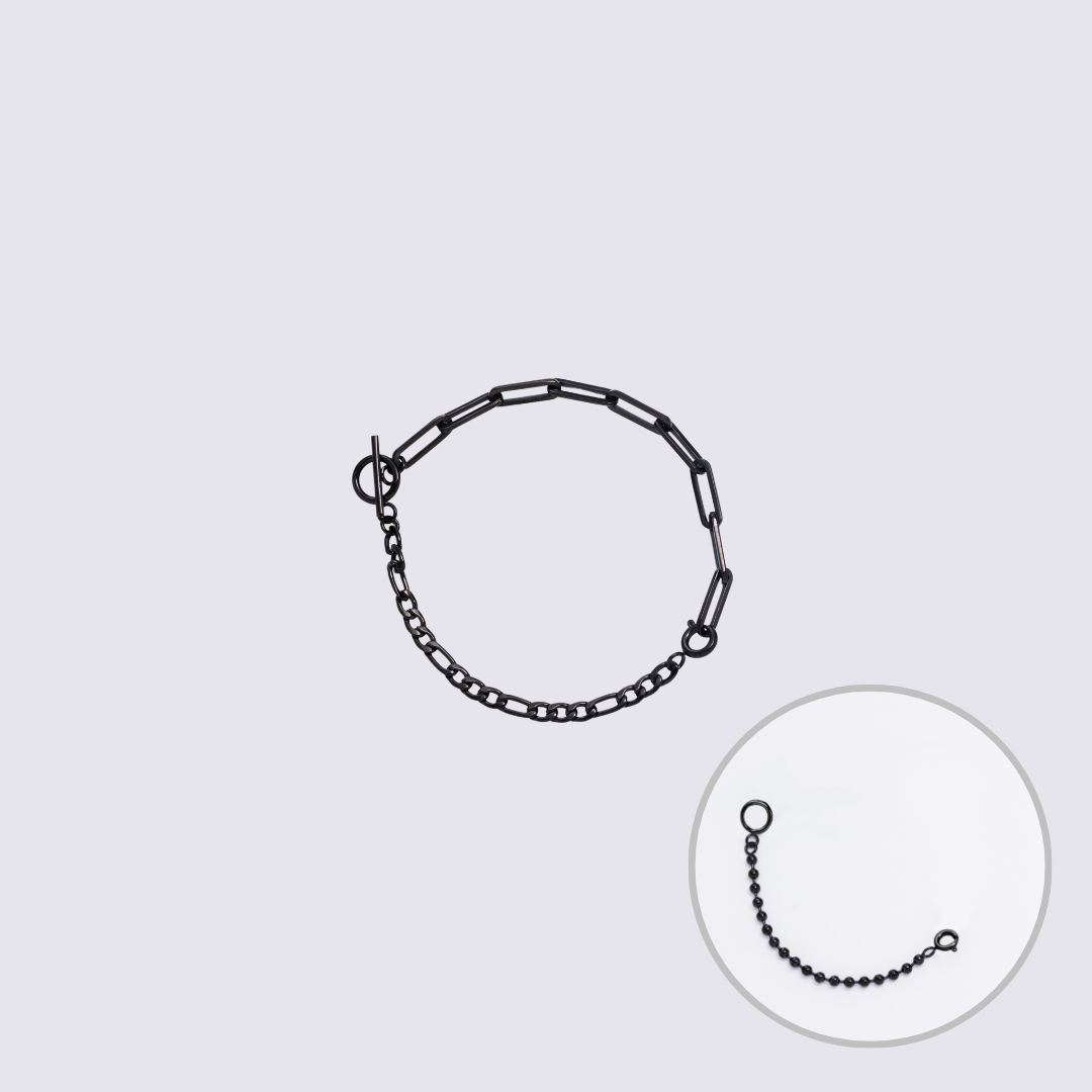 KLASSE14 Custom Jewelry Black Connector Chain bracelet M