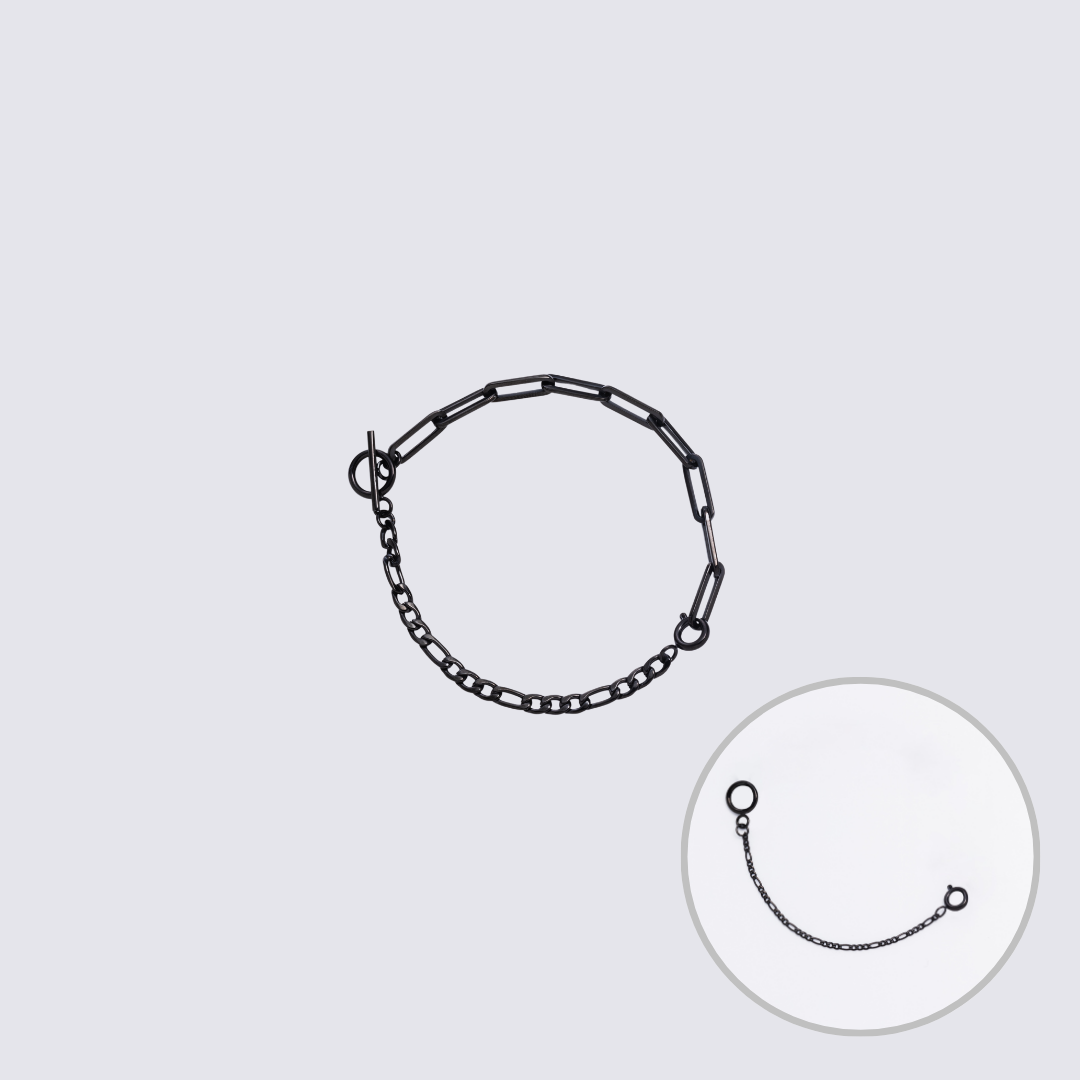 KLASSE14 Custom Jewelry Black Connector Chain bracelet M