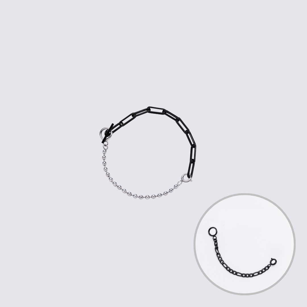 KLASSE14 Custom Jewelry Black Connector Chain bracelet M