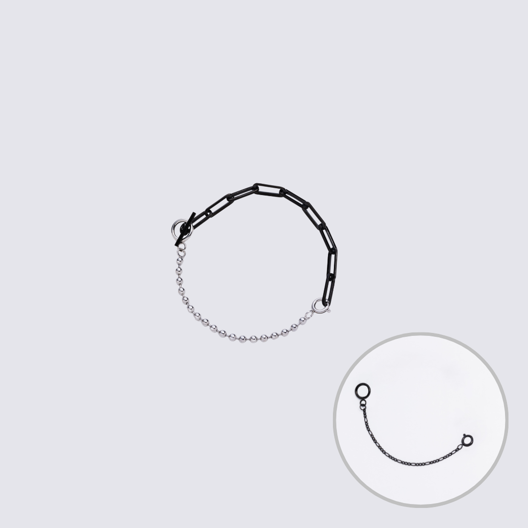 KLASSE14 Custom Jewelry Black Connector Chain bracelet M