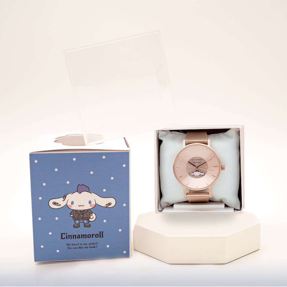 KLASSE14 x SANRIO CINNAMOROLL VOLARE CHAMPAGNE GOLD MESH 36MM