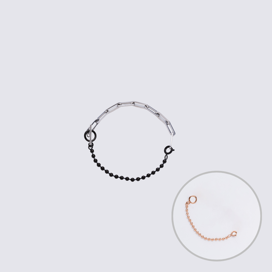 KLASSE14 Custom Jewelry Silver Connector Chain bracelet L(100mm)