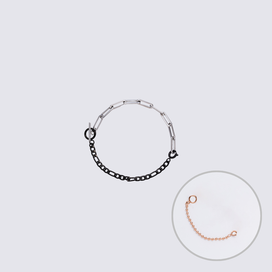 KLASSE14 Custom Jewelry Silver Connector Chain bracelet L(100mm)