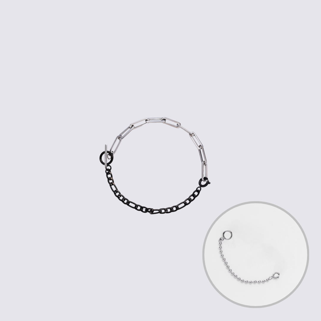 KLASSE14 Custom Jewelry Silver Connector Chain bracelet L(100mm)