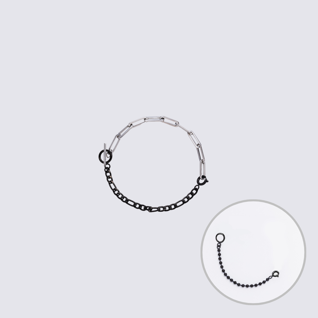 KLASSE14 Custom Jewelry Silver Connector Chain bracelet L(100mm)