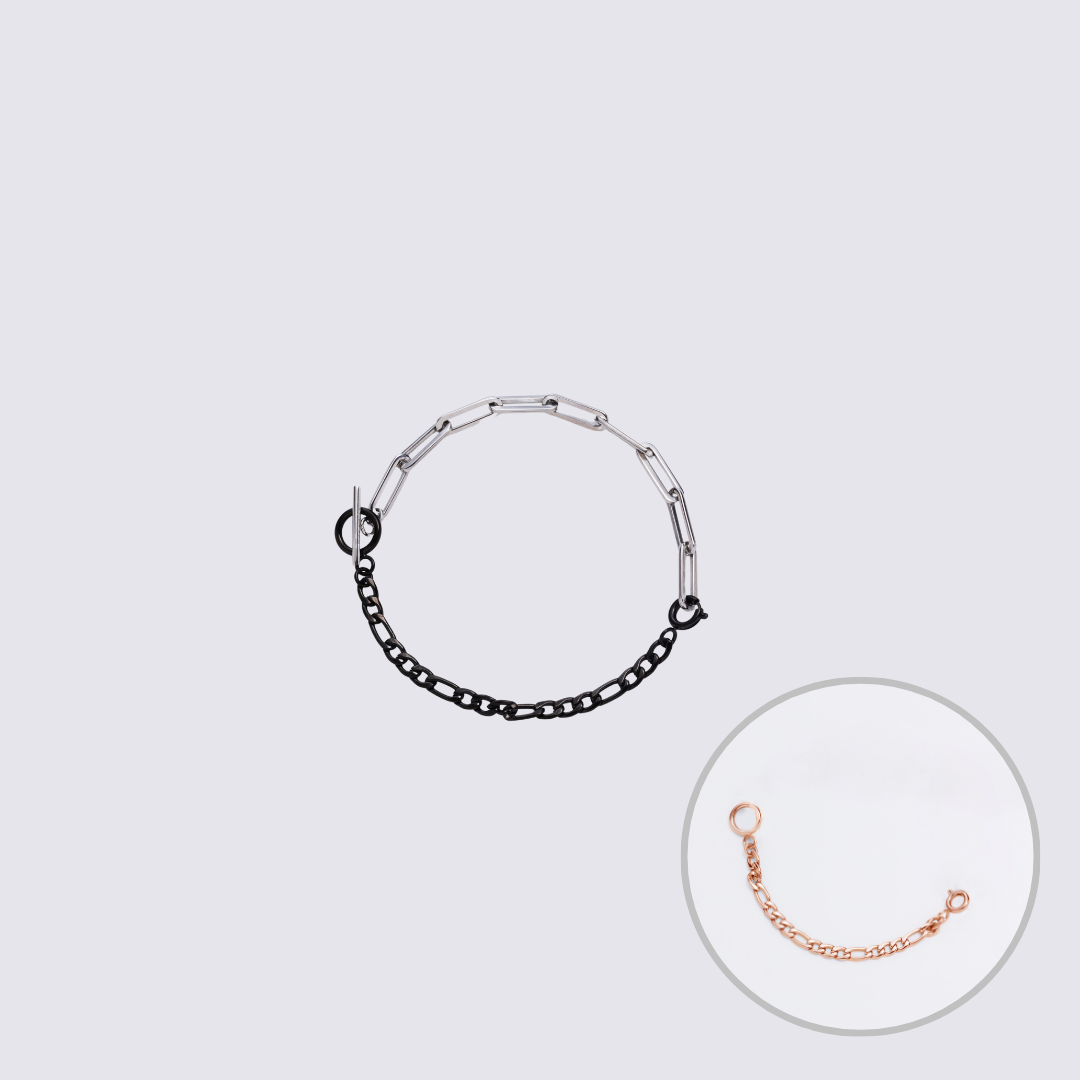 KLASSE14 Custom Jewelry Silver Connector Chain bracelet L(100mm)