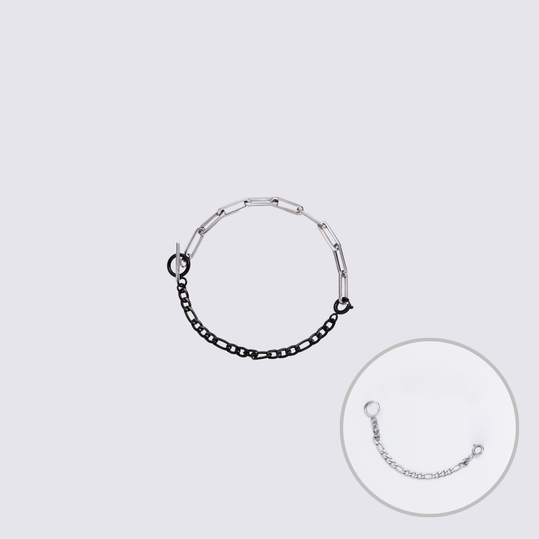 KLASSE14 Custom Jewelry Silver Connector Chain bracelet L(100mm)