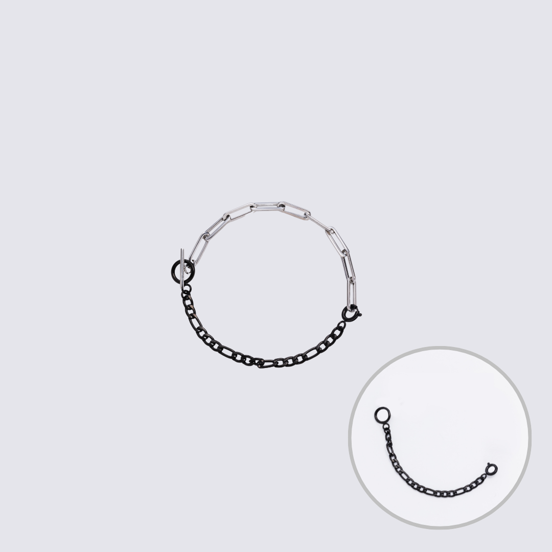 KLASSE14 Custom Jewelry Silver Connector Chain bracelet L(100mm)