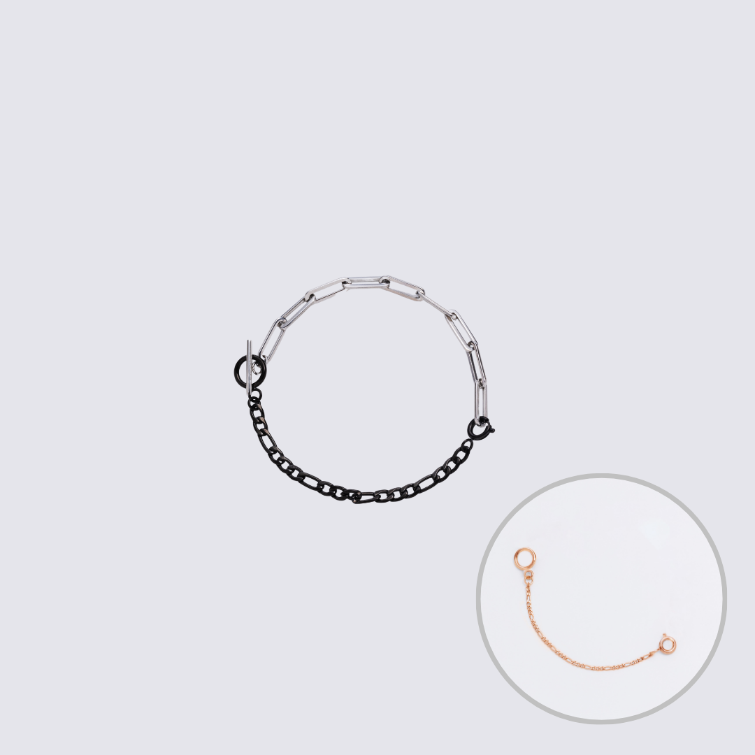 KLASSE14 Custom Jewelry Silver Connector Chain bracelet L(100mm)