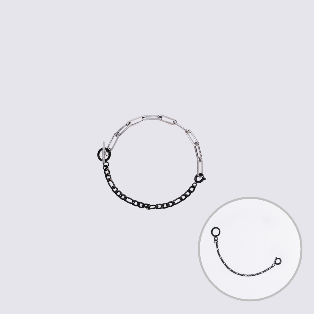 KLASSE14 Custom Jewelry Silver Connector Chain bracelet L(100mm)