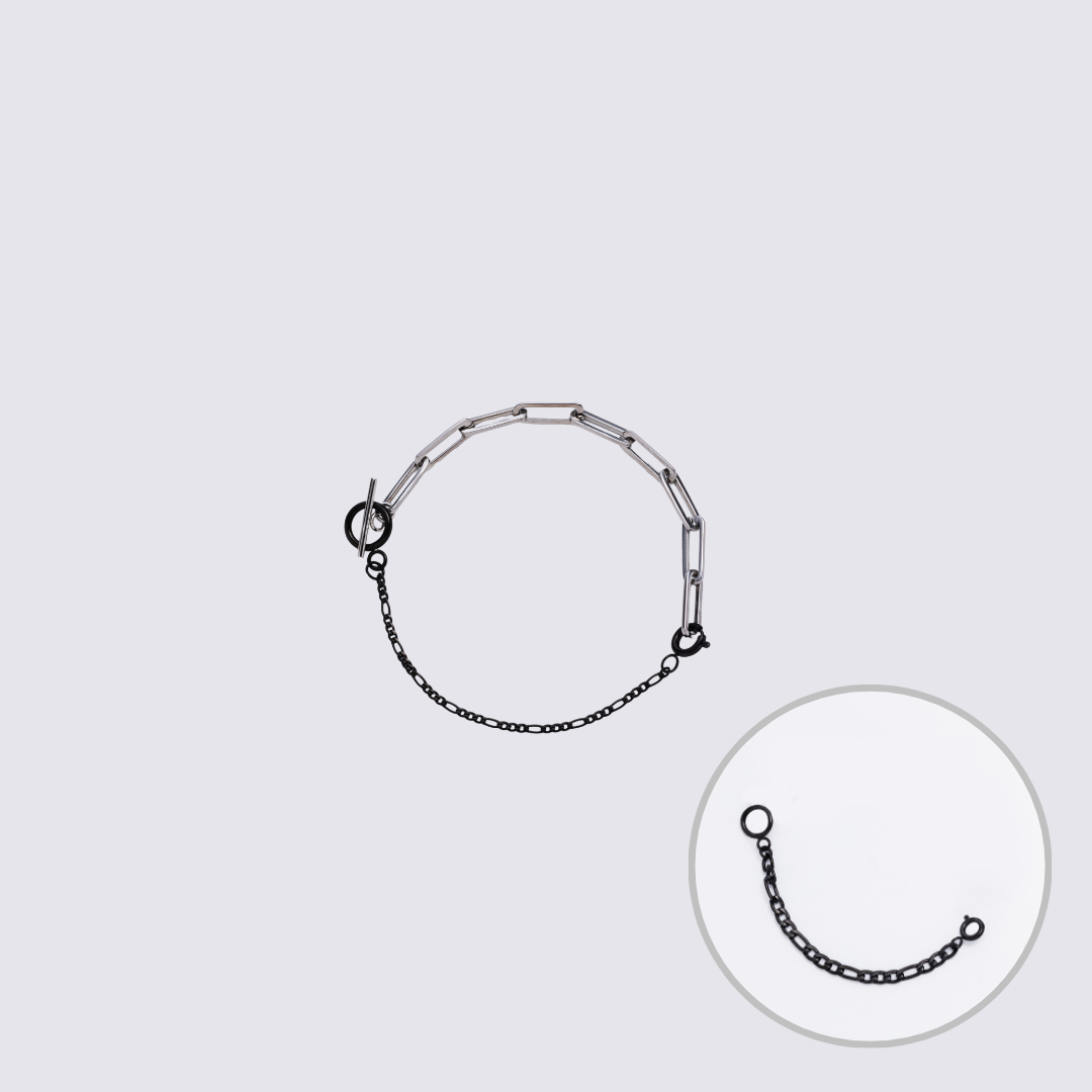 KLASSE14 Custom Jewelry Silver Connector Chain bracelet L(100mm)