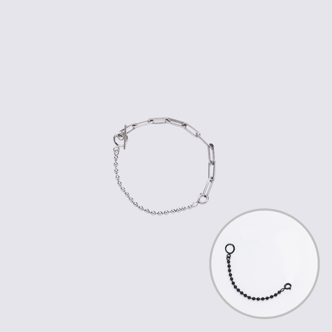 KLASSE14 Custom Jewelry Silver Connector Chain bracelet L(100mm)