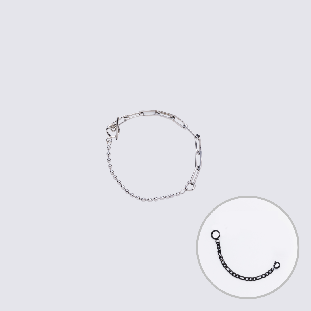 KLASSE14 Custom Jewelry Silver Connector Chain bracelet L(100mm)