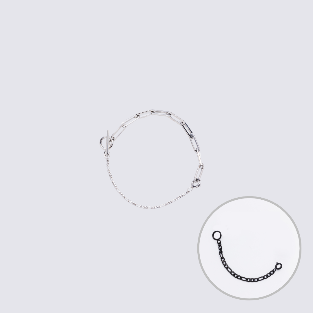 KLASSE14 Custom Jewelry Silver Connector Chain bracelet L(100mm)