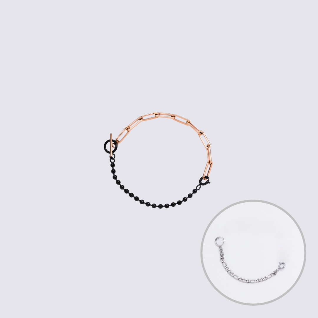 KLASSE14 Custom Jewelry Rose Gold  Connector Chain bracelet L(100mm)