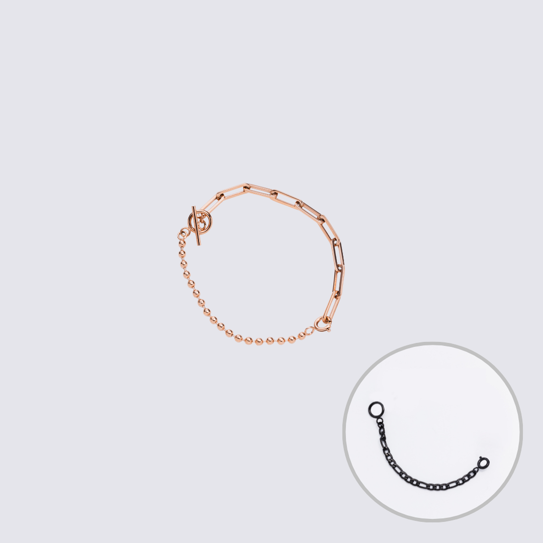 KLASSE14 Custom Jewelry Rose Gold  Connector Chain bracelet L(100mm)