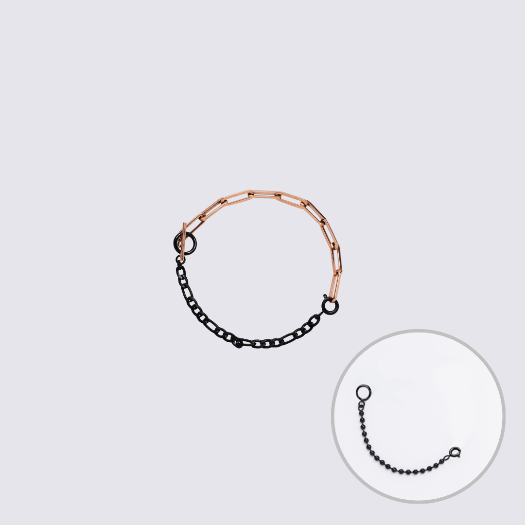 KLASSE14 Custom Jewelry Rose Gold  Connector Chain bracelet L(100mm)