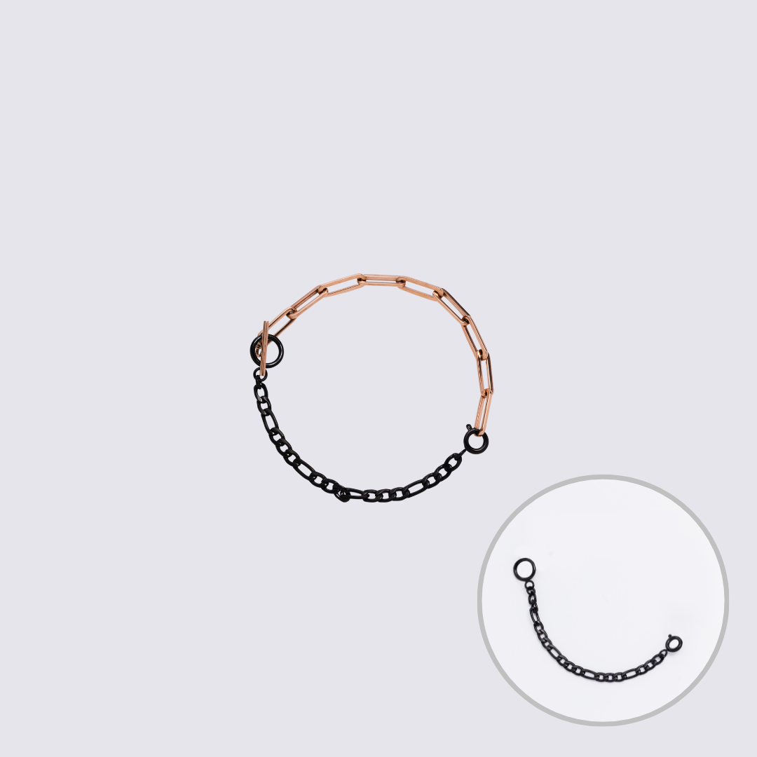 KLASSE14 Custom Jewelry Rose Gold  Connector Chain bracelet L(100mm)