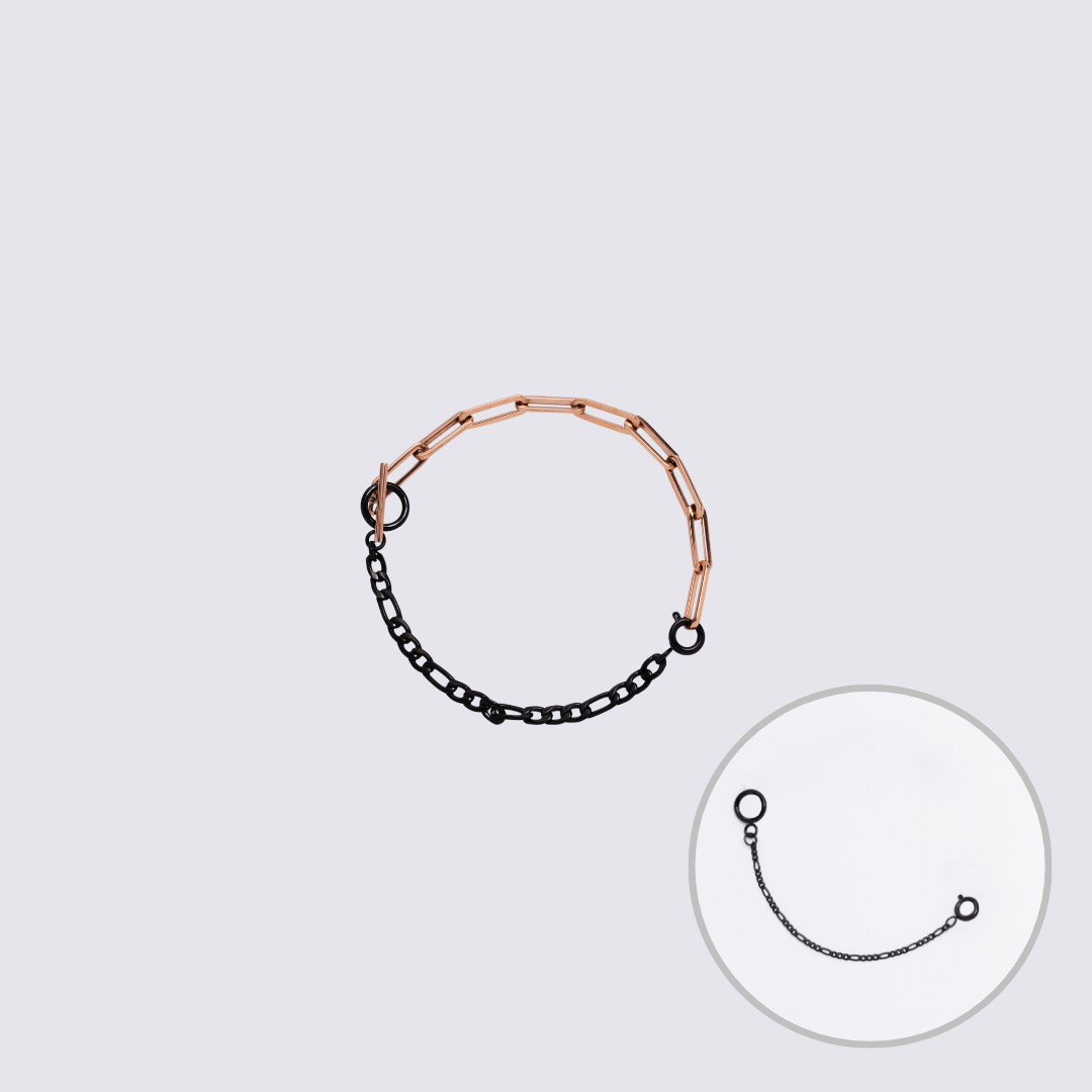 KLASSE14 Custom Jewelry Rose Gold  Connector Chain bracelet L(100mm)