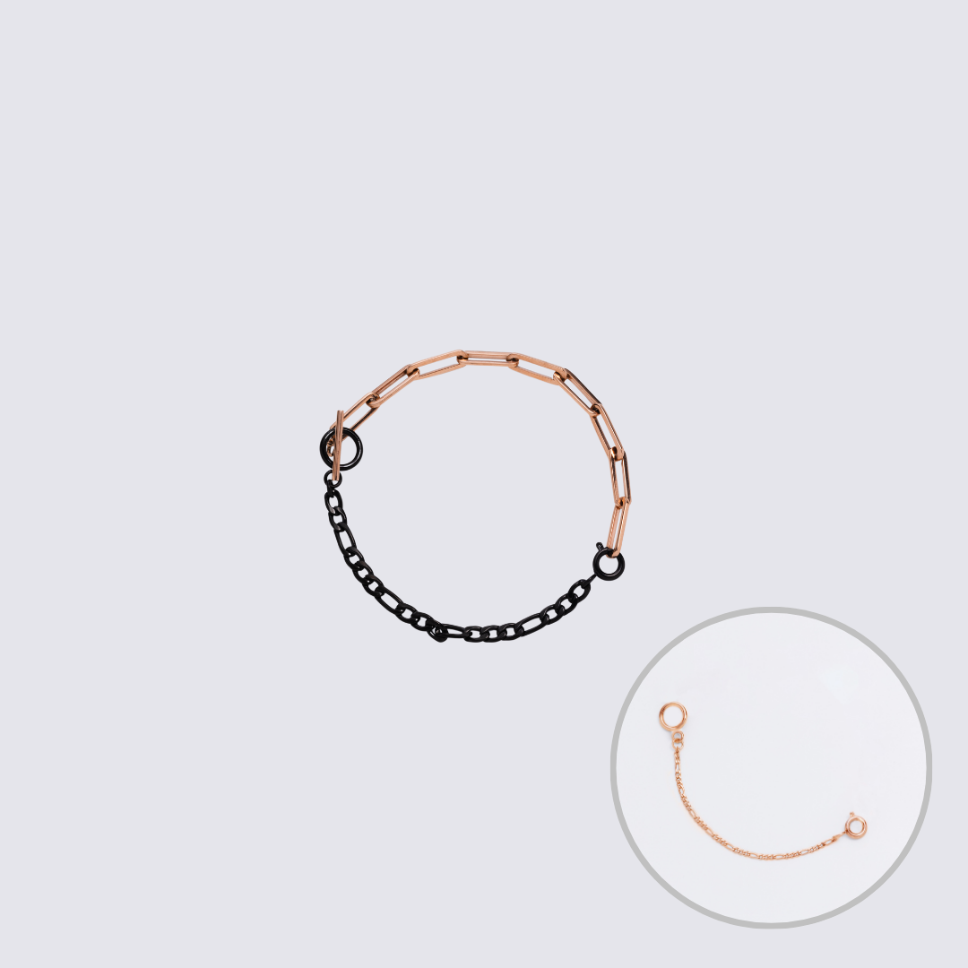 KLASSE14 Custom Jewelry Rose Gold  Connector Chain bracelet L(100mm)