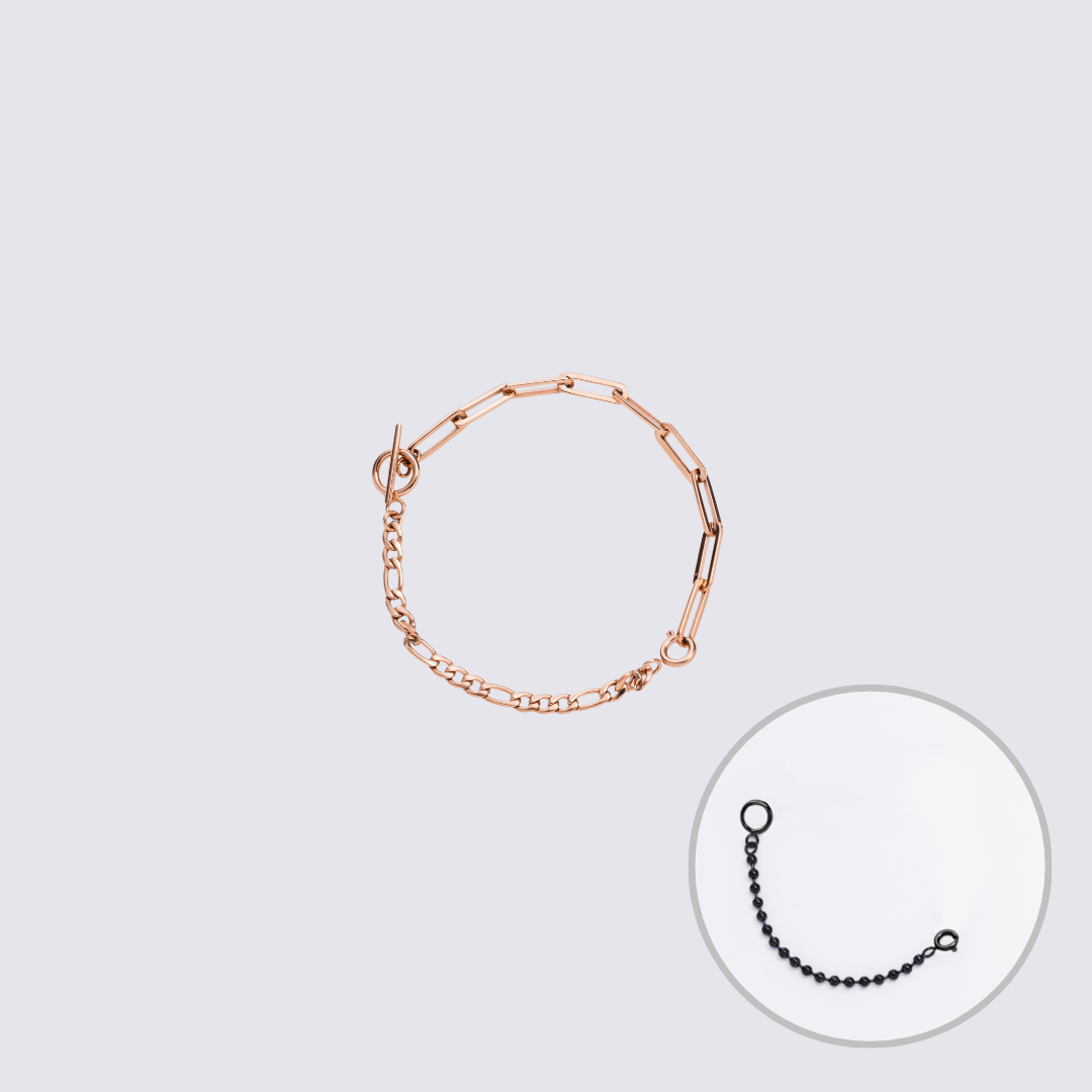 KLASSE14 Custom Jewelry Rose Gold  Connector Chain bracelet L(100mm)