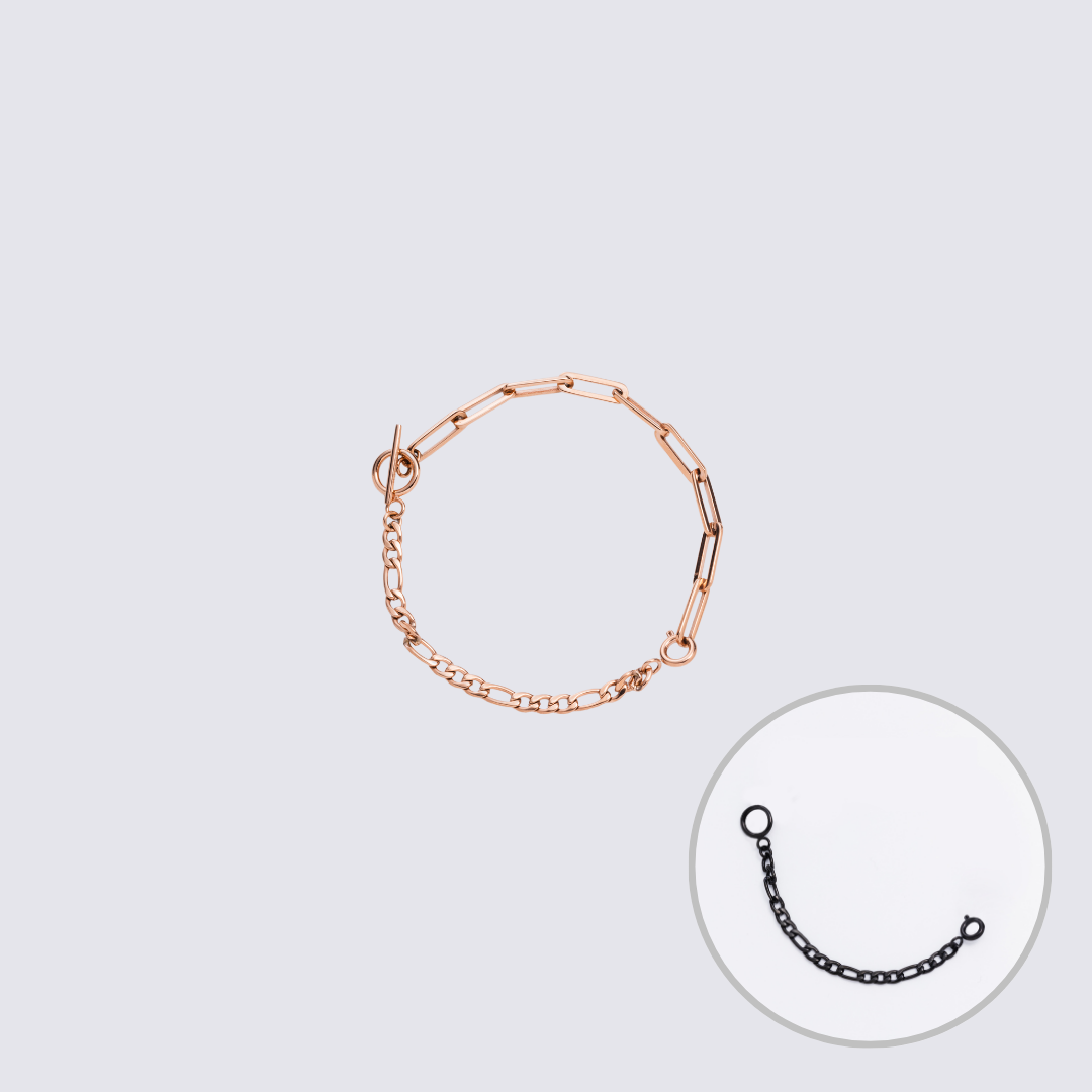 KLASSE14 Custom Jewelry Rose Gold  Connector Chain bracelet L(100mm)