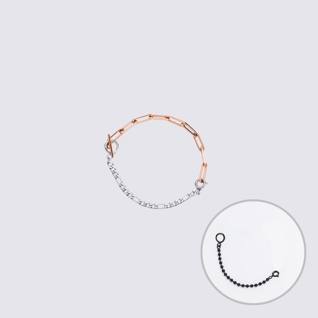 KLASSE14 Custom Jewelry Rose Gold  Connector Chain bracelet L(100mm)