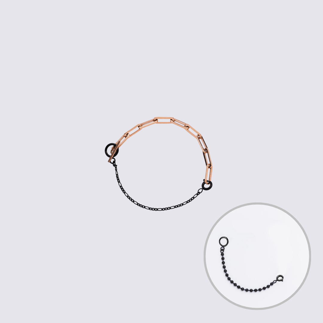 KLASSE14 Custom Jewelry Rose Gold  Connector Chain bracelet L(100mm)