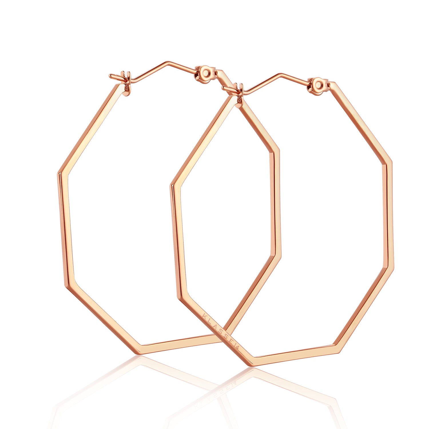 Hexagon hoop clearance earrings forever 21