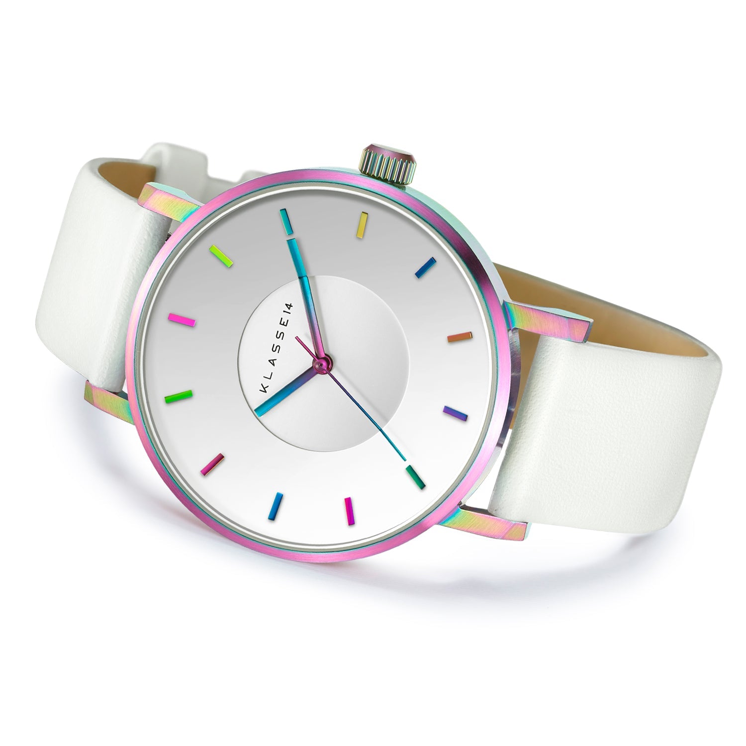 Volare Rainbow White Leather / Personalization – Klasse14