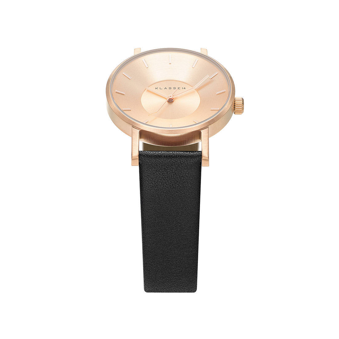 Volare Rose Gold Black Leather / Personalization – Klasse14